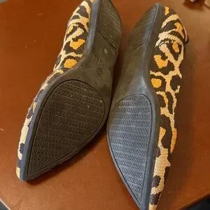 Rothy's Brown and Tan Leopard Flats